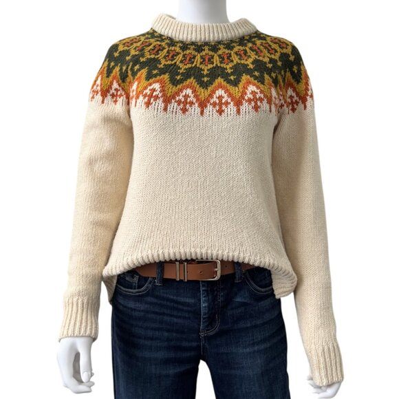 Madewell Sweaters - Madewell Fair Isle Sweater Small Wool Alpaca Blend Cozy Winter Knit S